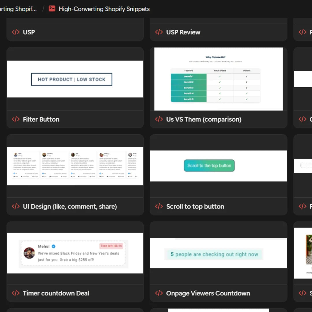 500+ Shopify Ultimate Liquid Code Snippets